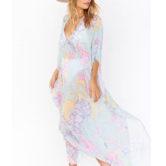 Show Me Your MuMu Other - Show Me Your Mumu World Tour Hana Trumu V-Neck Maxi Caftan or Dress One Size